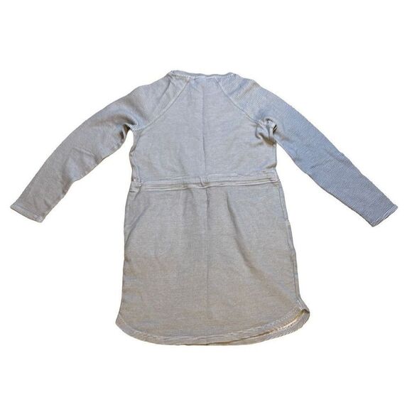 Life Integrity Earth Women's White Pinstriped Long Sleeve Mini Dress Size Small - Picture 4 of 5